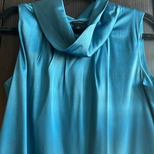 Ann Taylor teal sleeveless shirt, size small